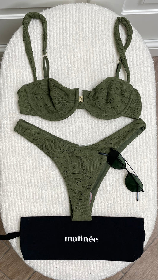 Adele merletto verde Matinée