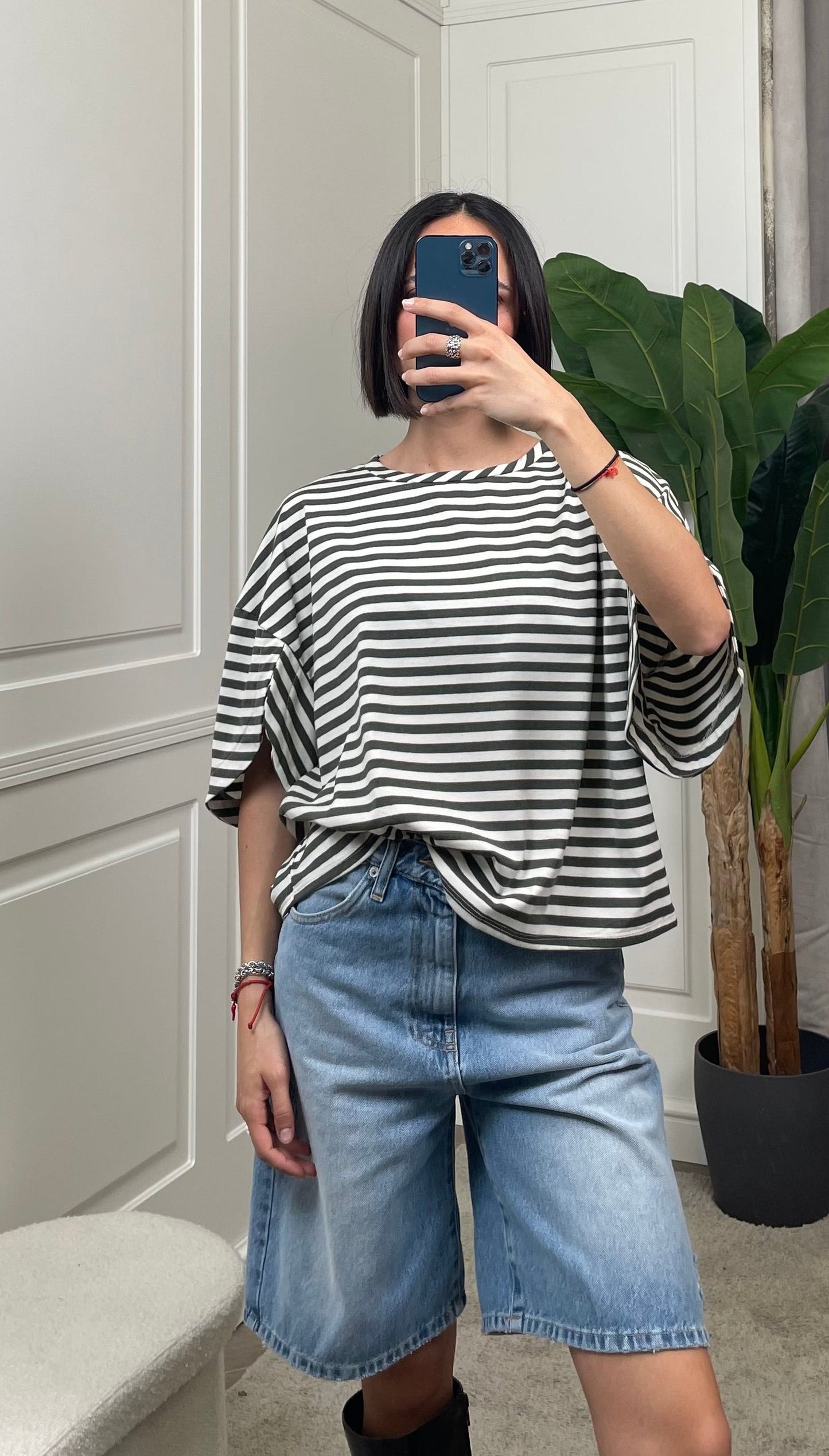 T-shirt a righe Vicolo - UAB0380 -