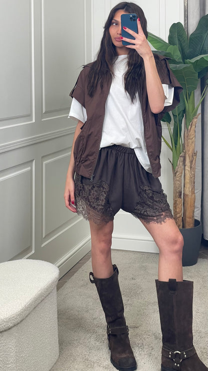 Shorts con pizzo HaveOne - PVS-Q383 -