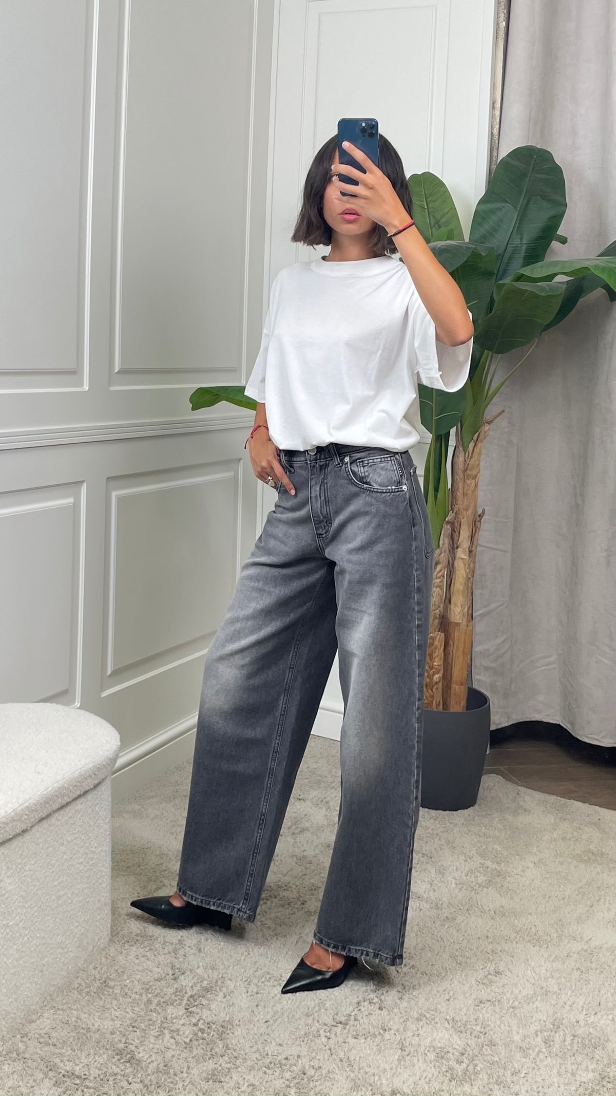 Jeans HaveOne “Bella” grigio -PLS-P284-