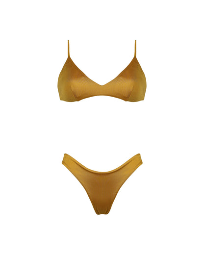 Tina lycra lucida ocra Matinée