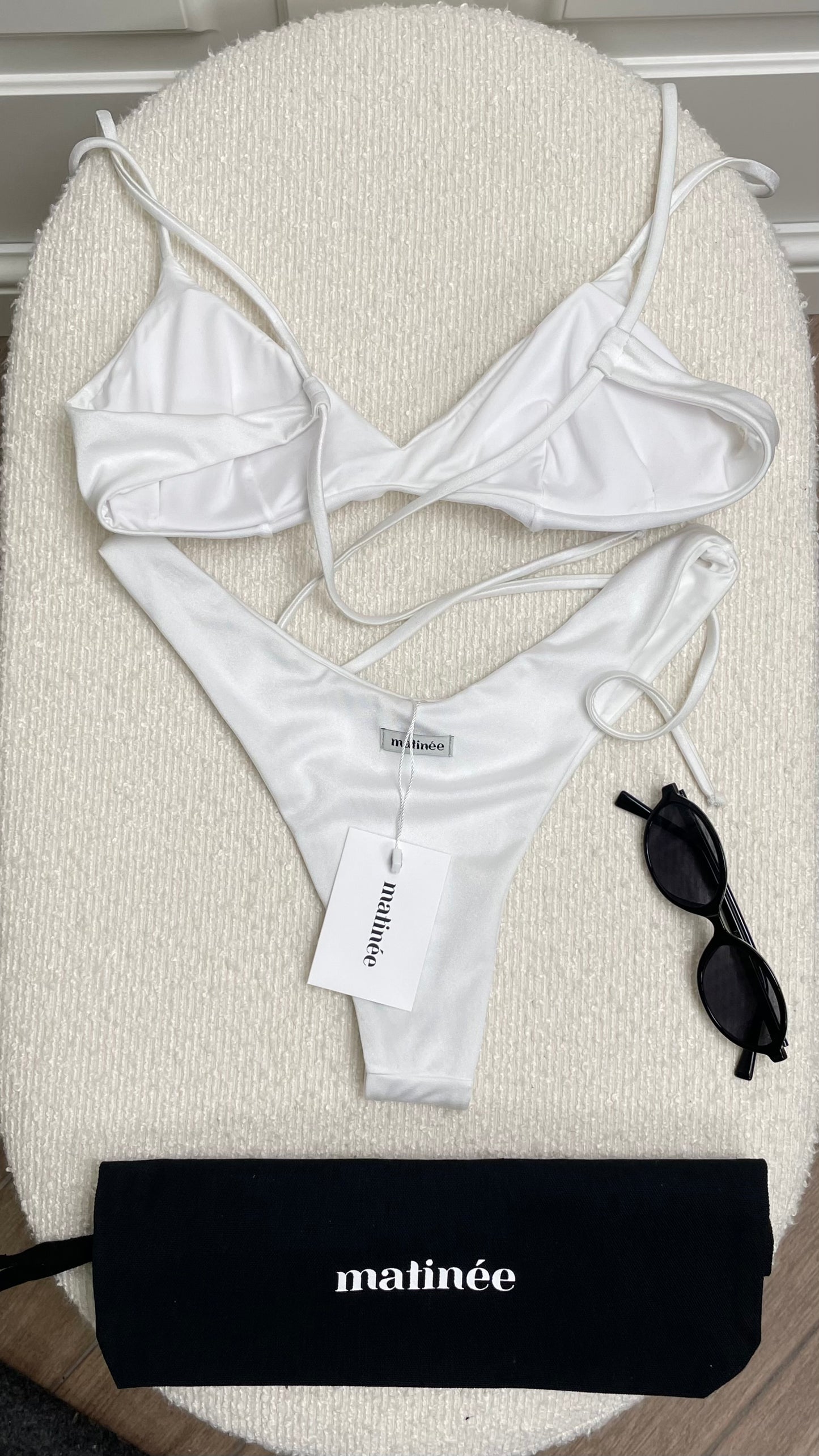 Tina lycra lucida bianco Matinée
