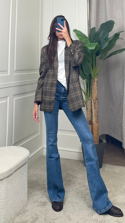 Blazer Over Principe di Galles Vicolo moro - TAC1490 -