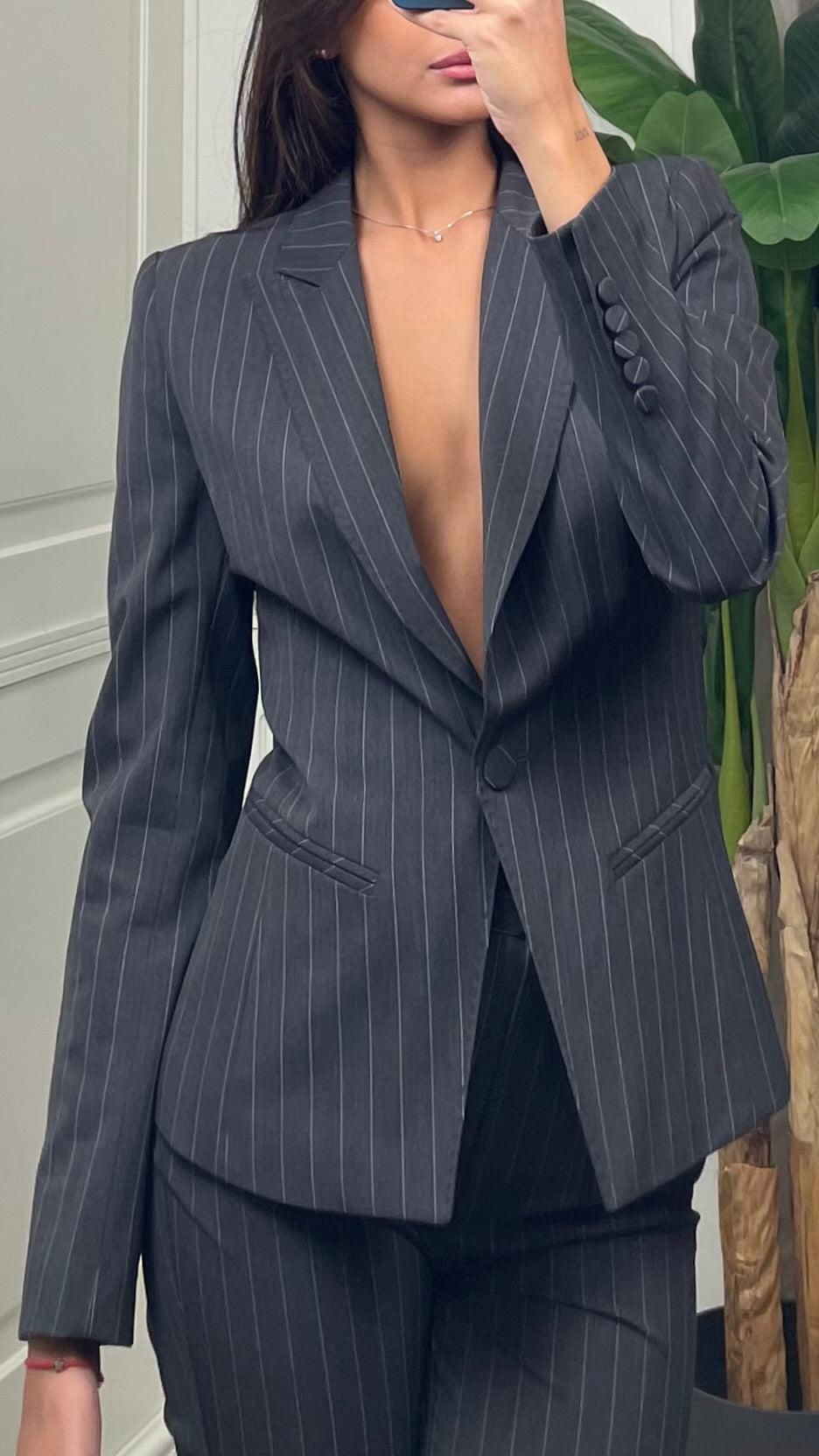 Blazer gessato sartoriale Silence Limited - GI5367COR-