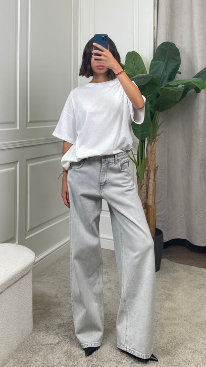 Jeans HaveOne "Bella" grigio chiaro -PLS-Q028-