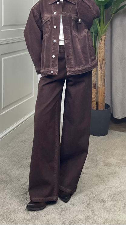 Jeans HaveOne “Bella” denim vintage cioccolato - PLS-R154 -
