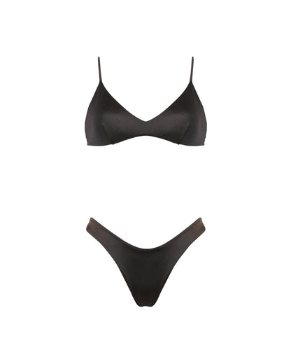 Tina lycra lucida seppia Matinée