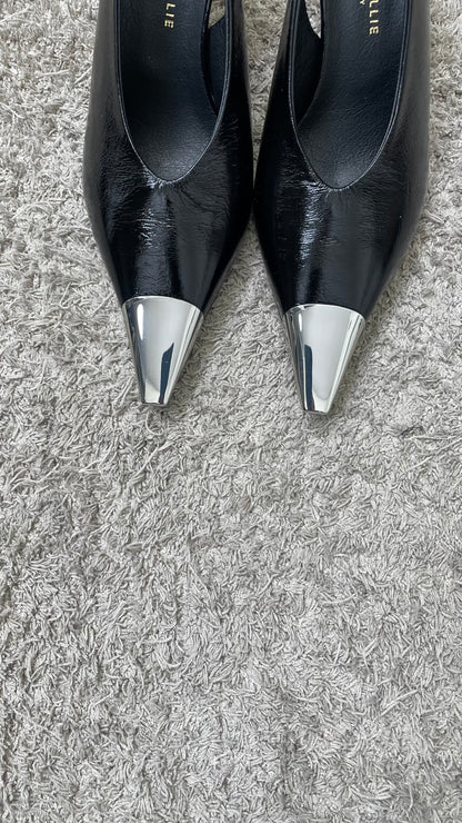 Décolleté slingback Divine Follie nero              -POL04-