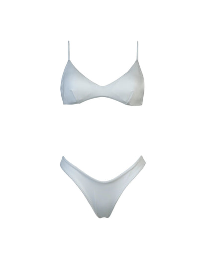 Tina lycra lucida bianco Matinée