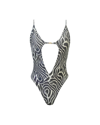 Lilly fantasia zebrato bianco