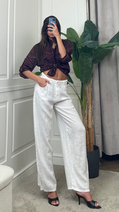 Camicia coreana zebrata bordeaux HaveOne - CMA-Q518 -