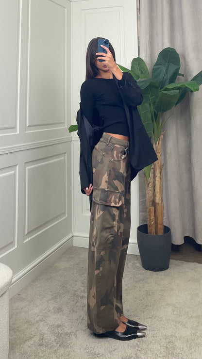 Pantalone cargo camouflage HaveOne - PSB-R253 -