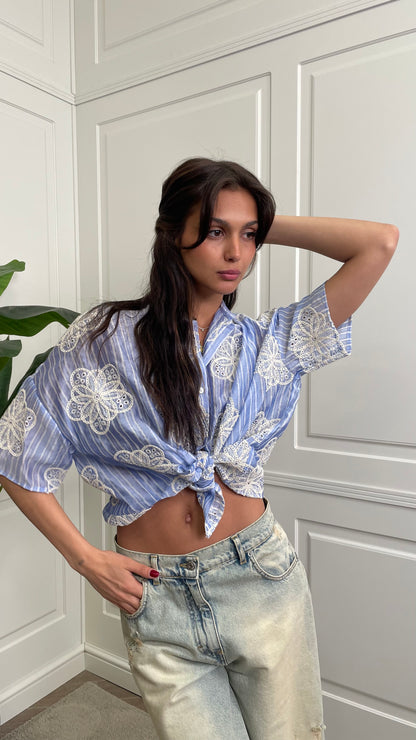 Camicia con ricamo Vicolo - TAB2220 -