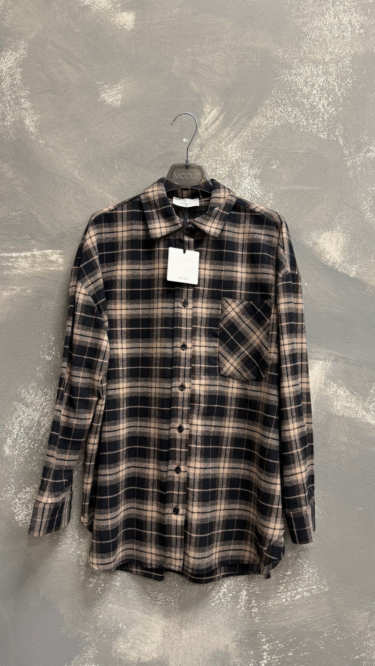 Camicia ViCOLO quadri -TF1739-