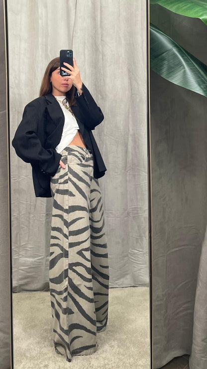 Jeans ViCOLO "Myrna" zebrato