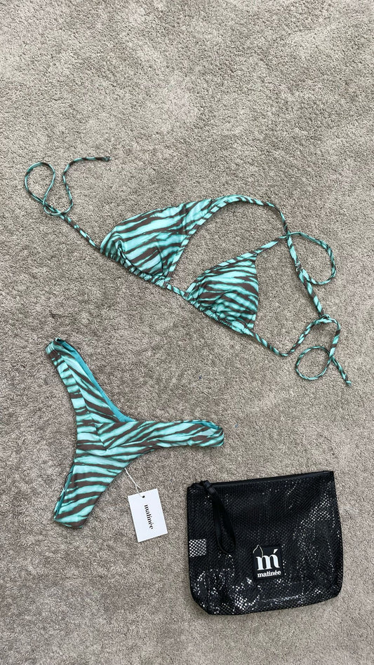 Bianca fantasia zebrato verde