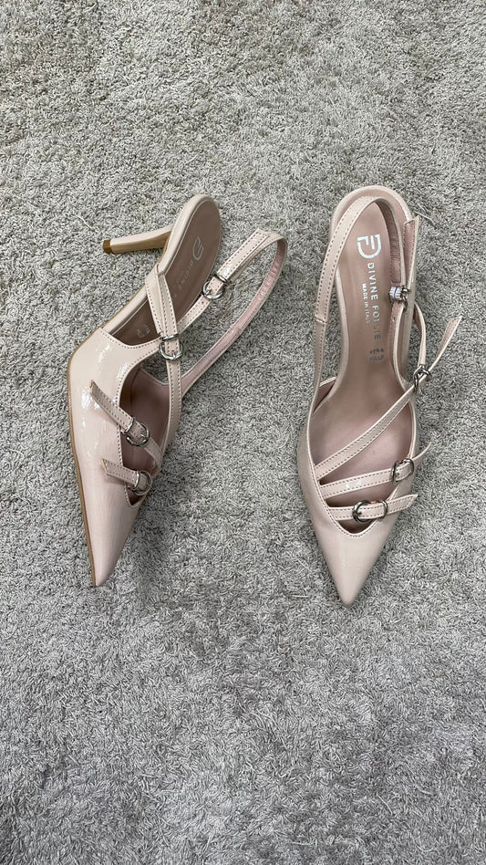 Slingback DivineFollie Vetrino nude