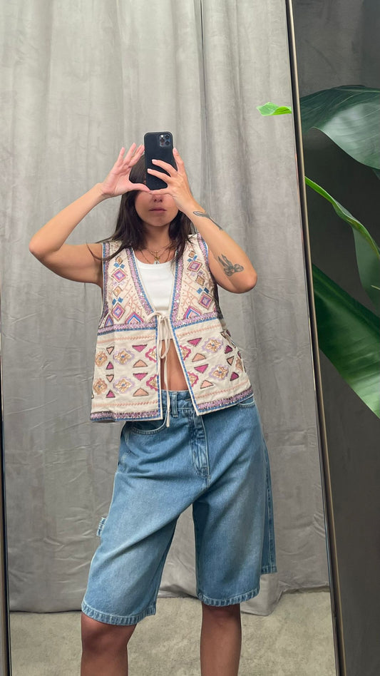 Gilet HaveOne ricami/perline