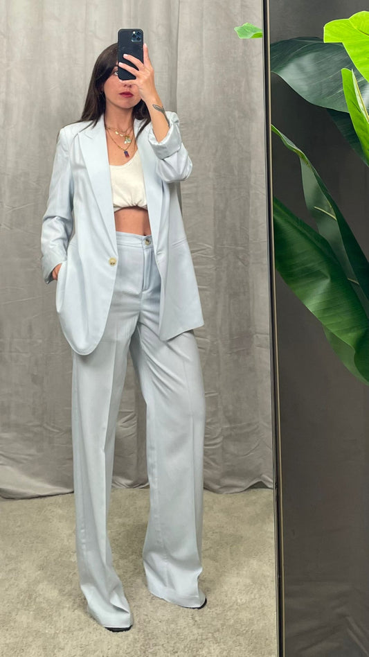 Tailleur ViCOLO Lino Celeste Polvere