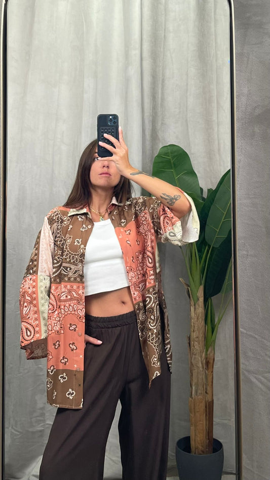 Camicia multicolor HaveOne Bandana