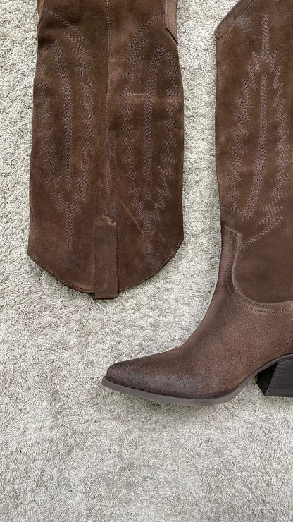Texano DivineFollie Scamosciato Ricami