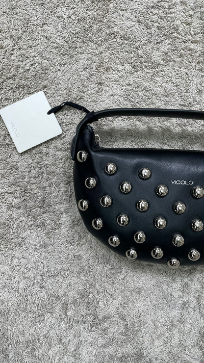 Borsa ViCOLO "Croissant Studded" -XF0014-