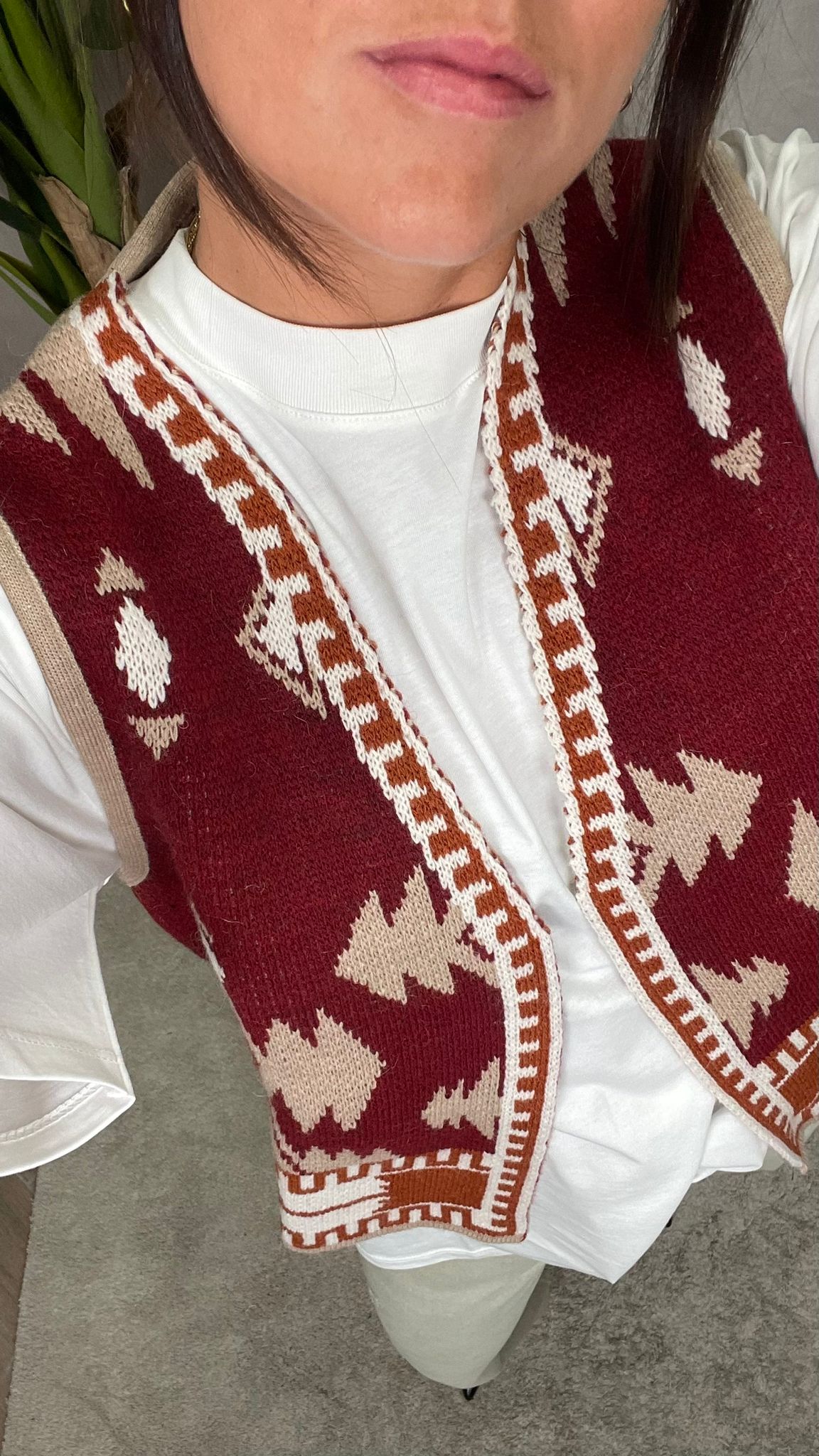 Gilet in maglia Etnico ViCOLO -77249f-