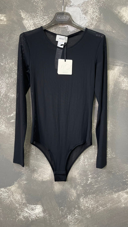 Body ViCOLO in tulle elasticizzato -UF0014-