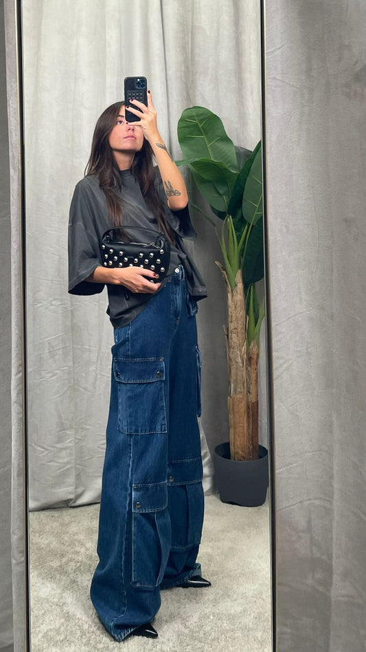 Jeans HaveOne tasconato blu -PFA-P054-