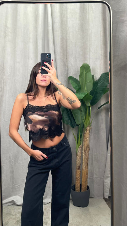 Top in satin fantasia HaveOne -RMA-P044-