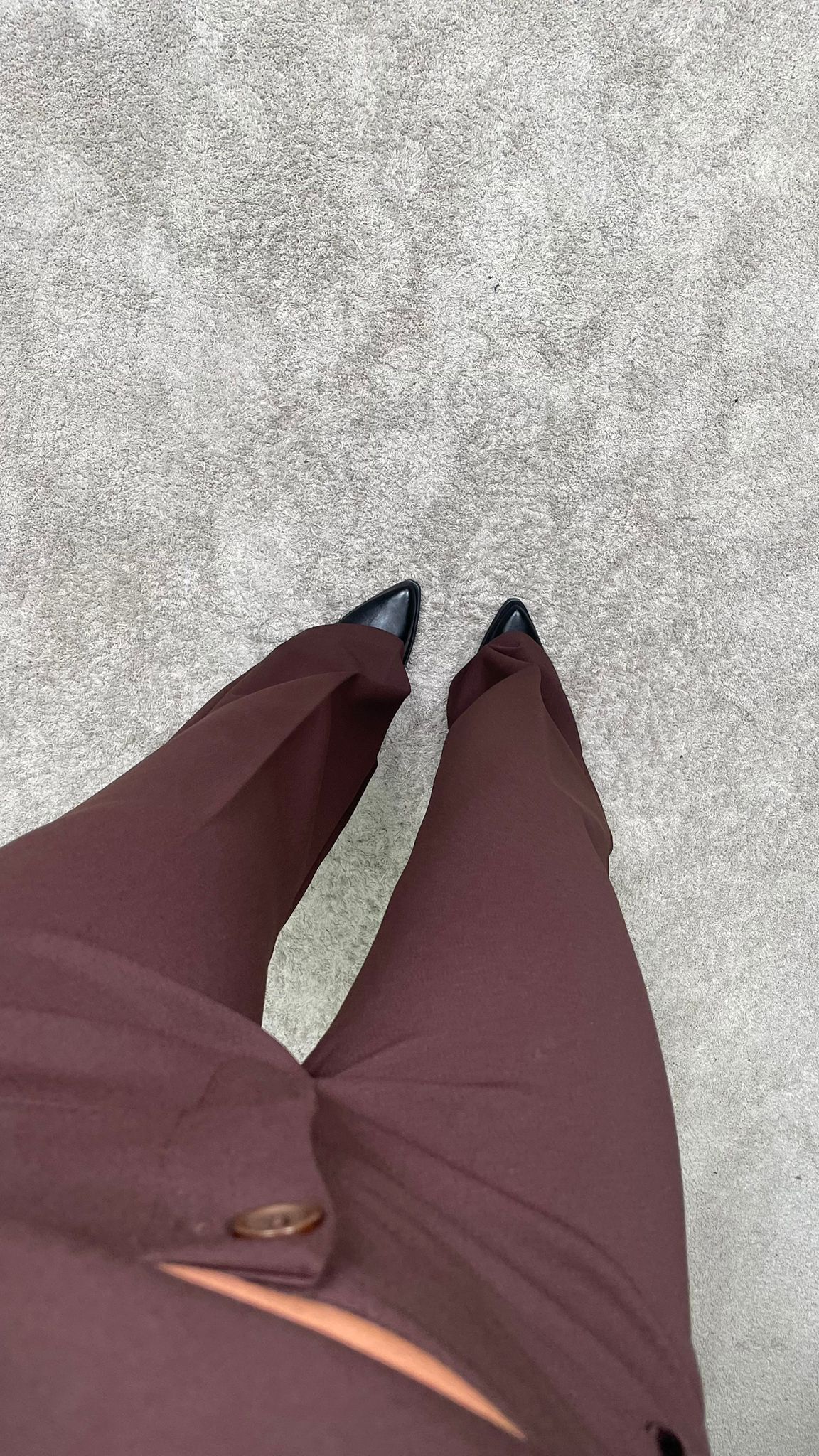 Pantalone HaveOne vita bassa scuba crep  (Nero/Moro) -PJK-P279-