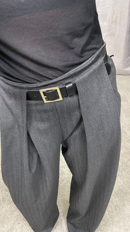 Pantalone ViCOLO con cinta spigato -TF1885-