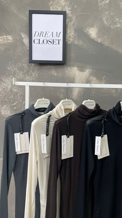 Maglia lupetto misto Cashmere HaveOne -MJS-P181-