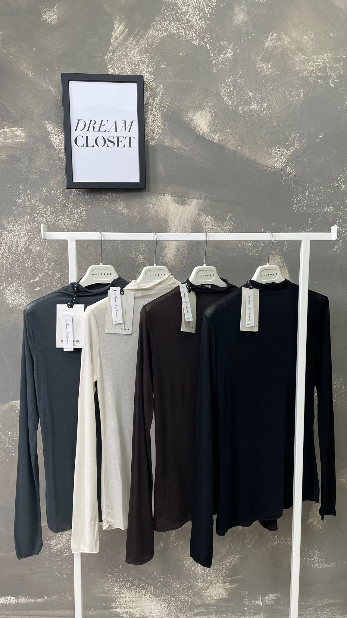 Maglia mezzo collo HaveOne misto Cashmere -MJS-P180-