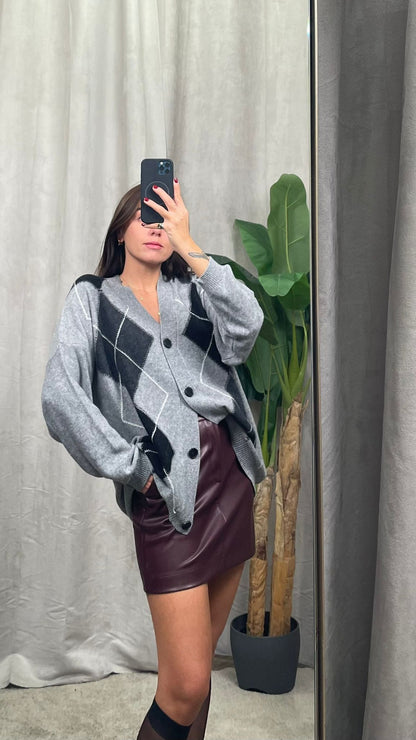 Cardigan ViCOLO rombi -77098F-