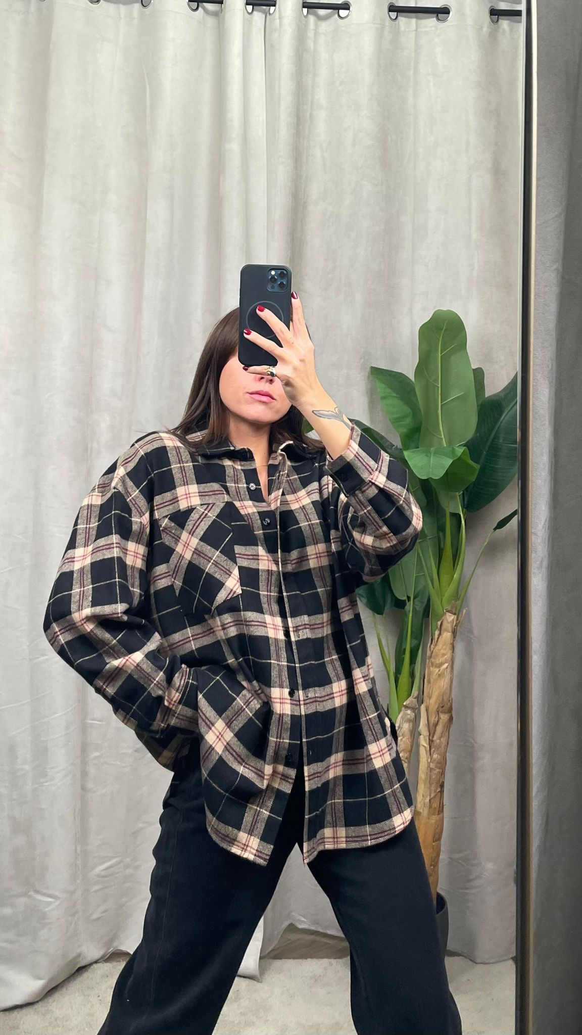 Camicia fantasia Check ViCOLO -TF1716-