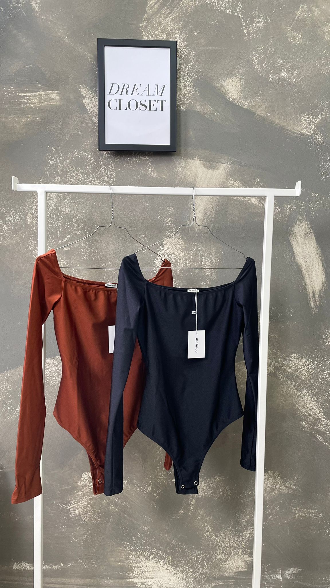 Body in lycra Matinèe (Nero/Coccio) -DP6008-