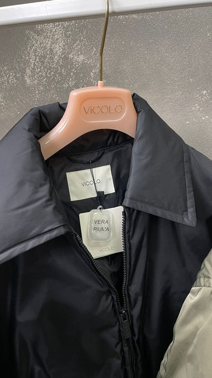 Piumino ViCOLO Over size -TF0013- (Verde/Nero)