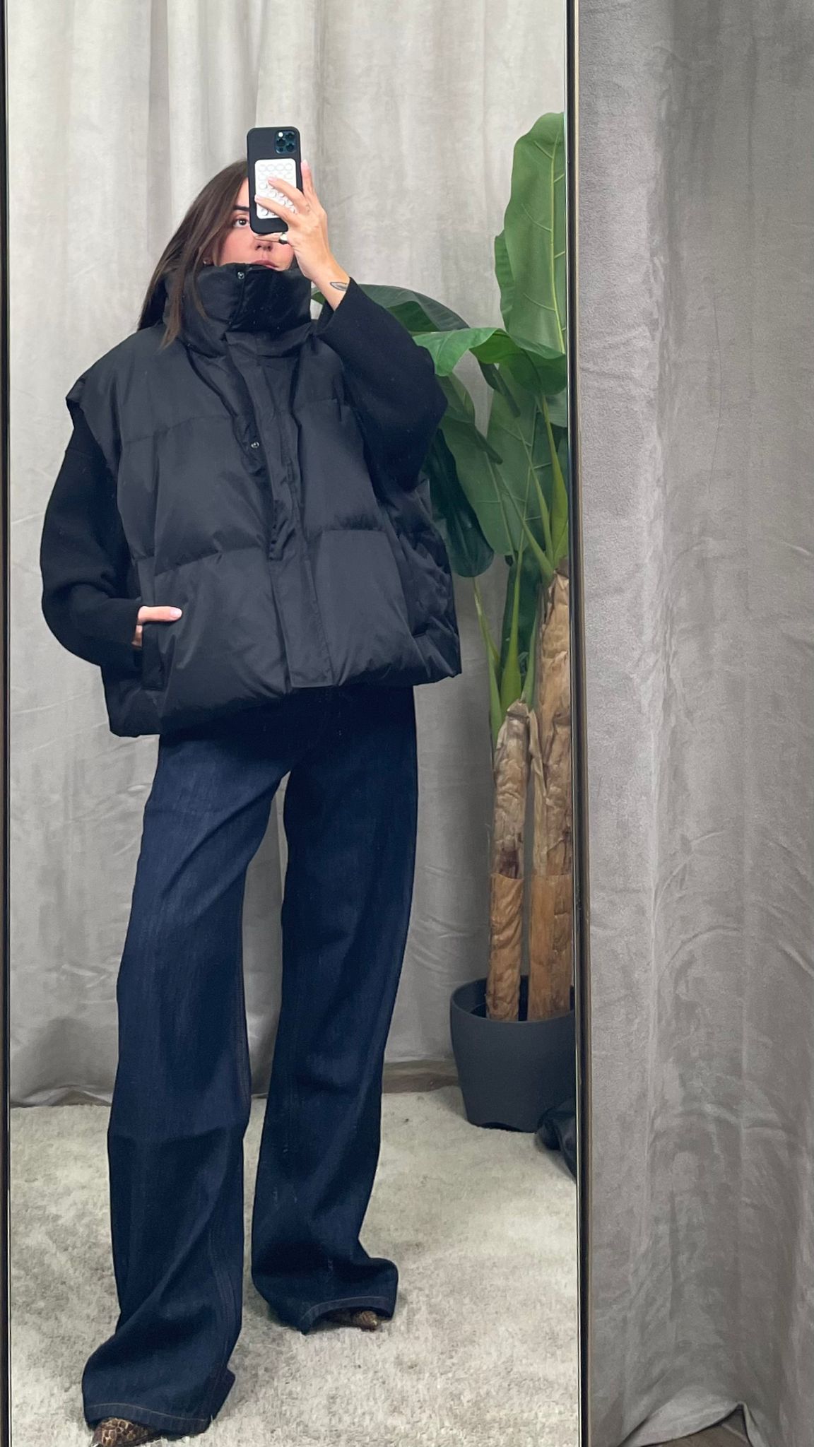 Piumino smanicato ViCOLO -TF0070- (Verde/Nero)