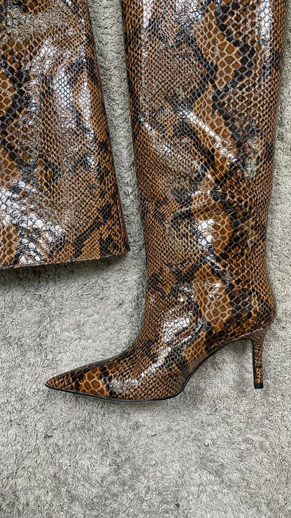 Stivale pitonato DivineFollie -SLP716-