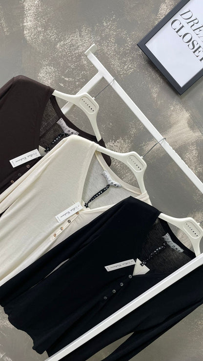 Maglia serafino HaveOne misto cashmere -MJS-P208-