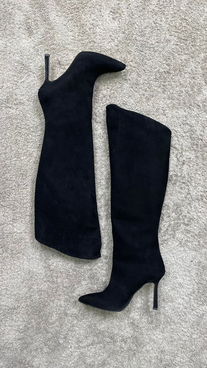 Stivale DivineFollie scamosciato -A920-