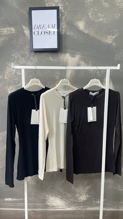 Maglia HaveOne costine in misto Cashmere -MJS-P2010-