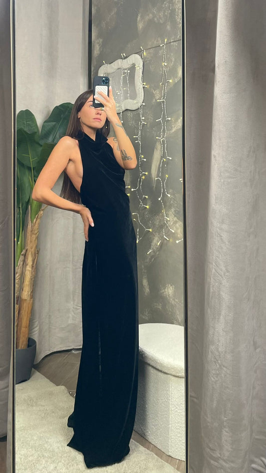 Abito ViCOLO velluto -TF0969-