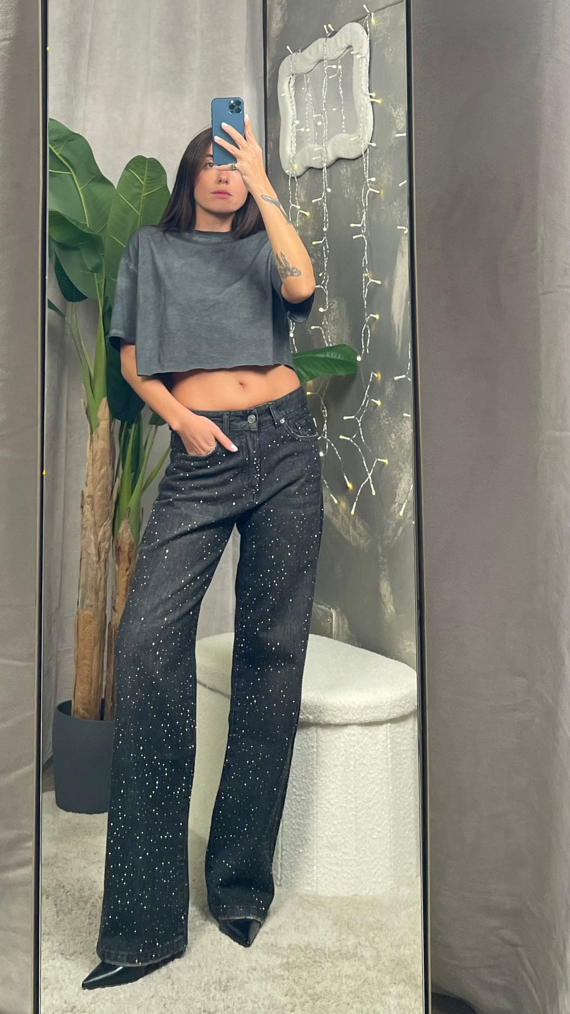 Jeans ViCOLO "Melody" brillantini -DF5144-