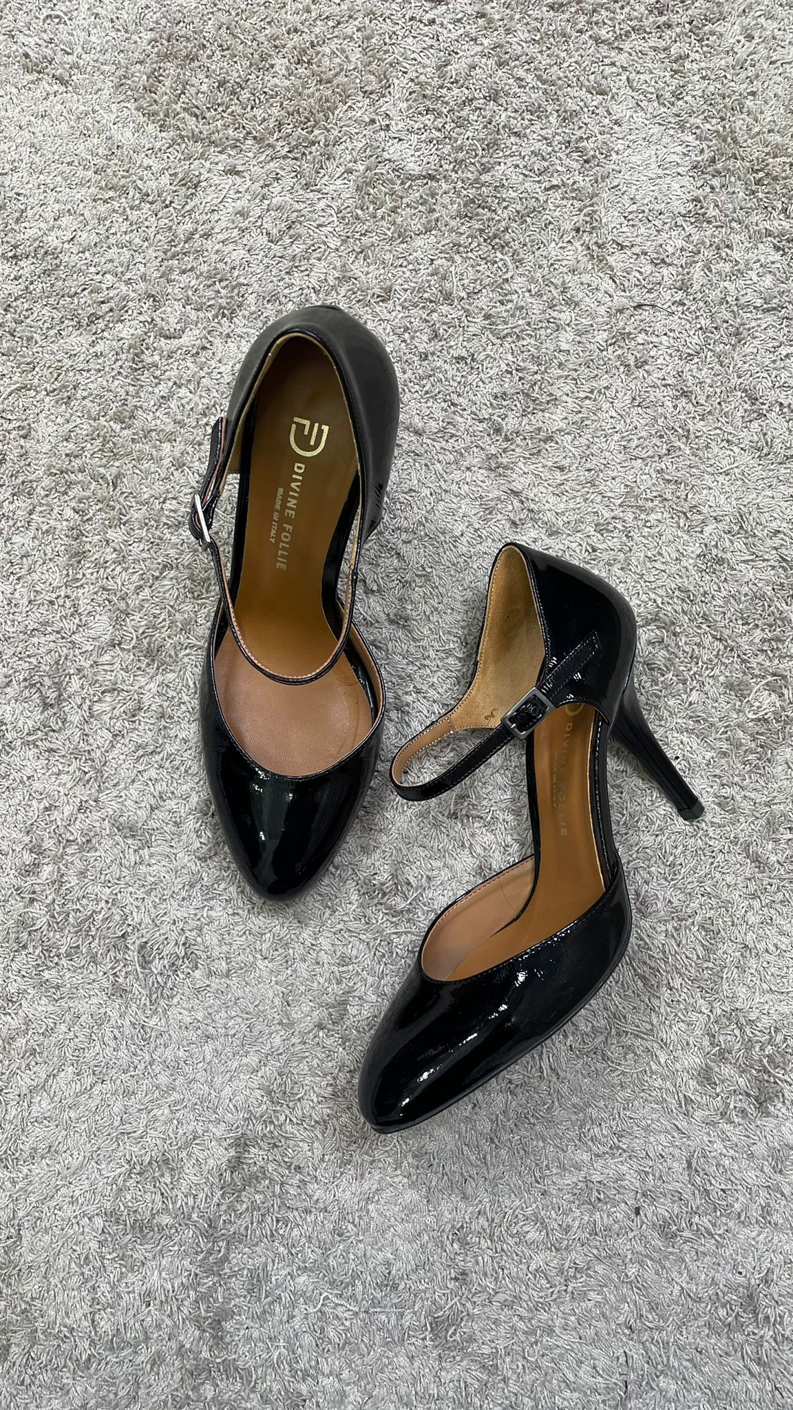 Décolleté Mary Jane DivineFollie (Nero/Bordeaux) -IS646-