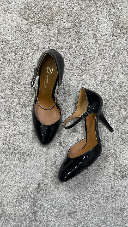 Décolleté Mary Jane DivineFollie (Nero/Bordeaux) -IS646-