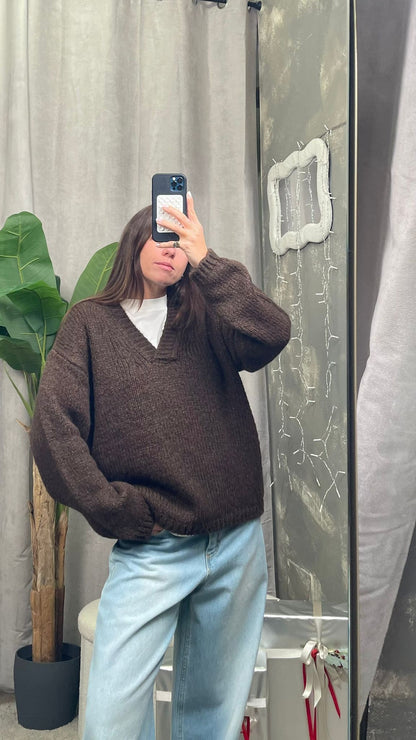 Maglione ViCOLO scollo "V" -33063F-