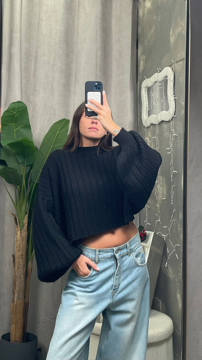 Maglione HaveOne crop -MH0-P312-