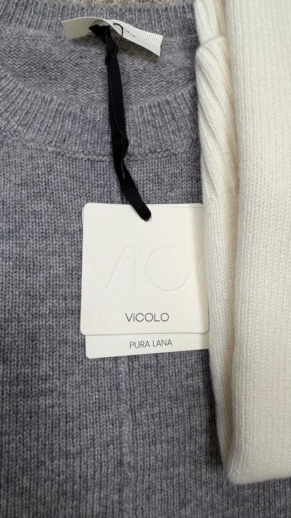 Maglione ViCOLO in pura lana -773F8F-